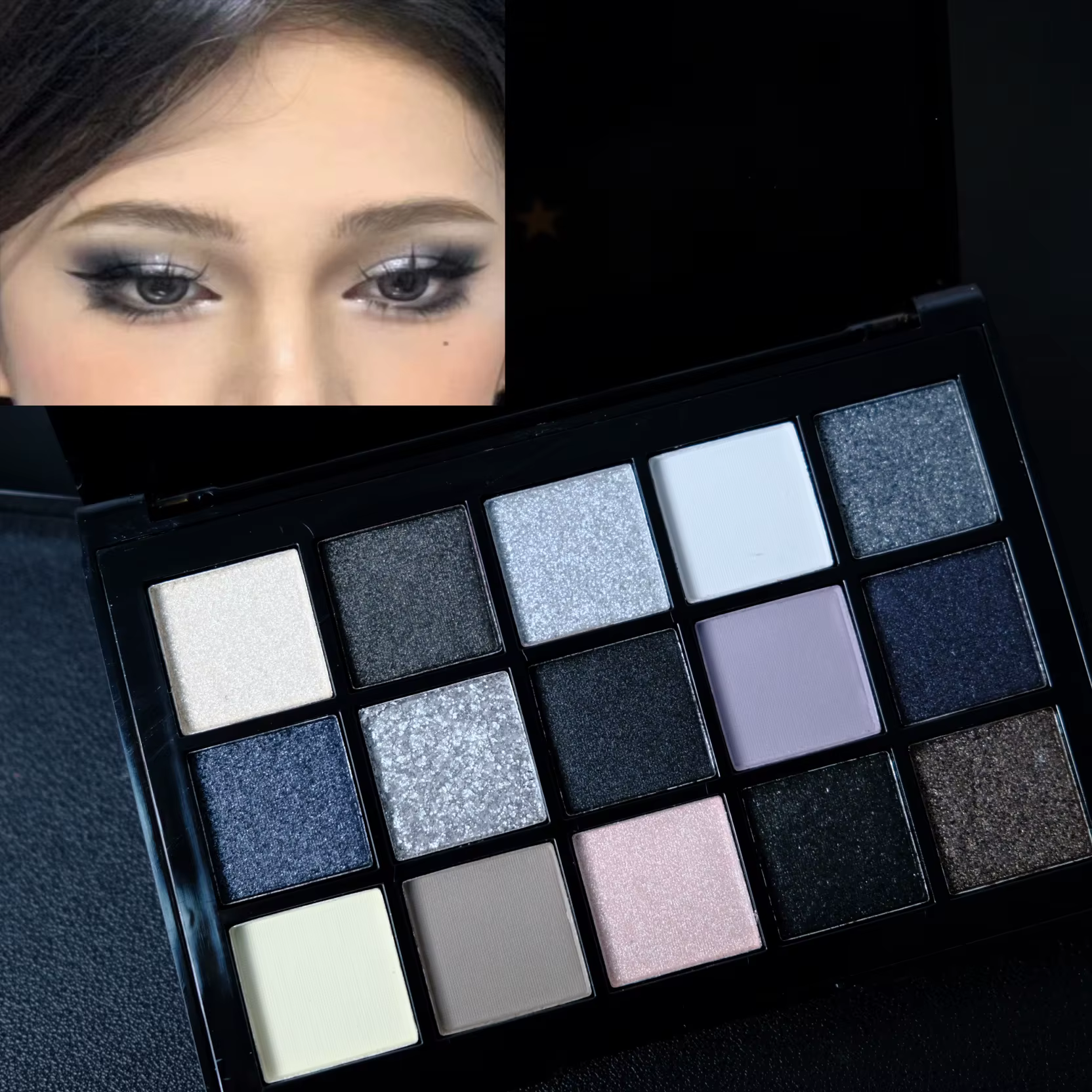 Palette de fards à paupières noirs Smokey