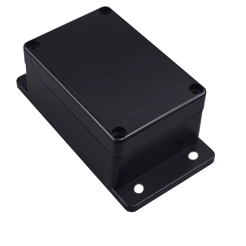 Boîtier de boîte étanche ABS, coffre-fort électronique, boîtes en plastique, boîte de jonction de fil noir, organisateur en plastique, boîtier étanche IP67