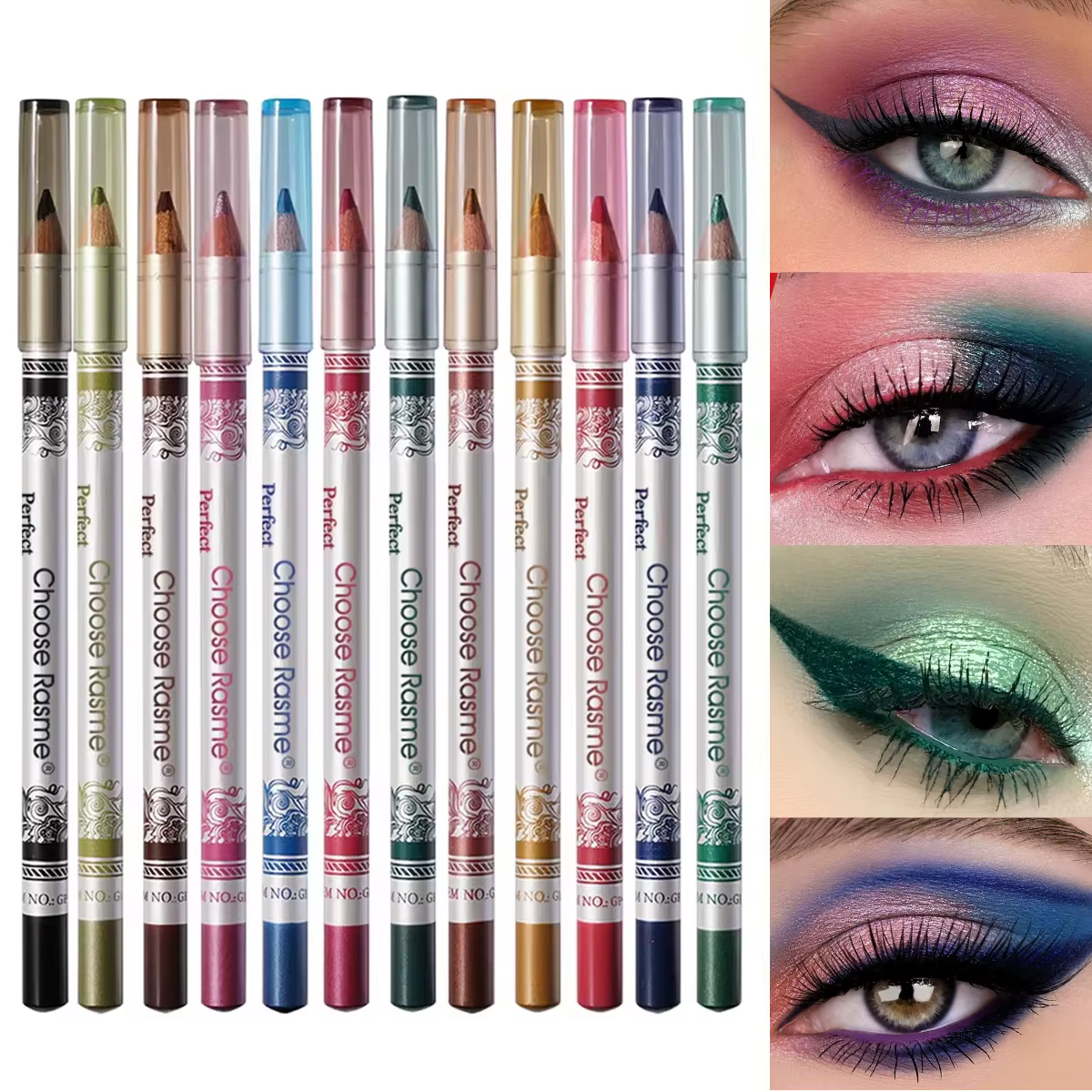 Crayon Eyeliner imperméable à haute brillance et résistant aux taches – Options longue durée