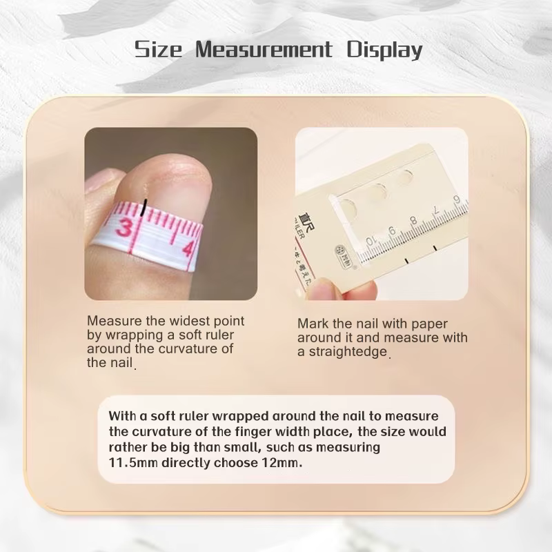 10 faux ongles en dentelle faits à la main