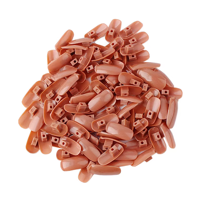 100 pièces conseils de pratique des ongles outil d'entraînement modèle réglable main remplacer les faux ongles conseils bricolage manucure formation outil d'art des ongles