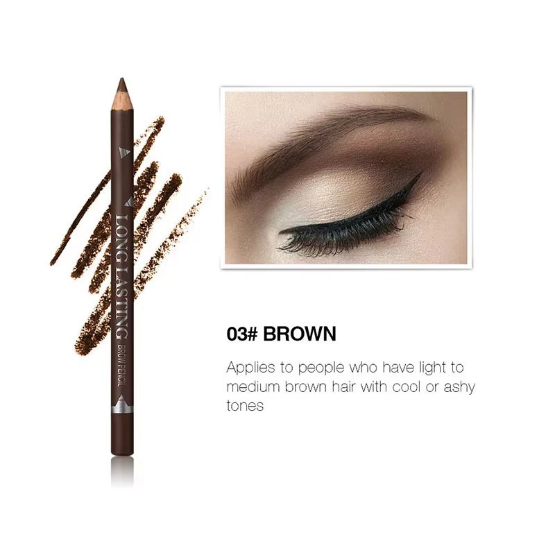 Crayon à sourcils professionnel imperméable pour femmes