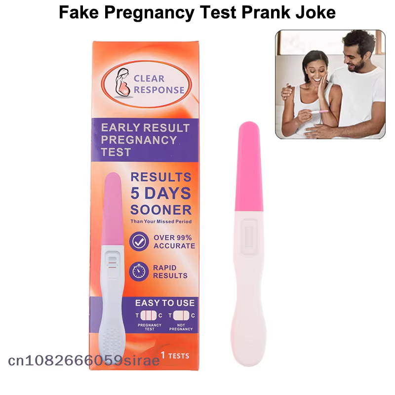 {CC44} Test de grossesse factice, jouet pour petit ami, blague, farce, test positif pour adultes, jouets amusants, tours de farce, blagues pratiques, stylo de test
