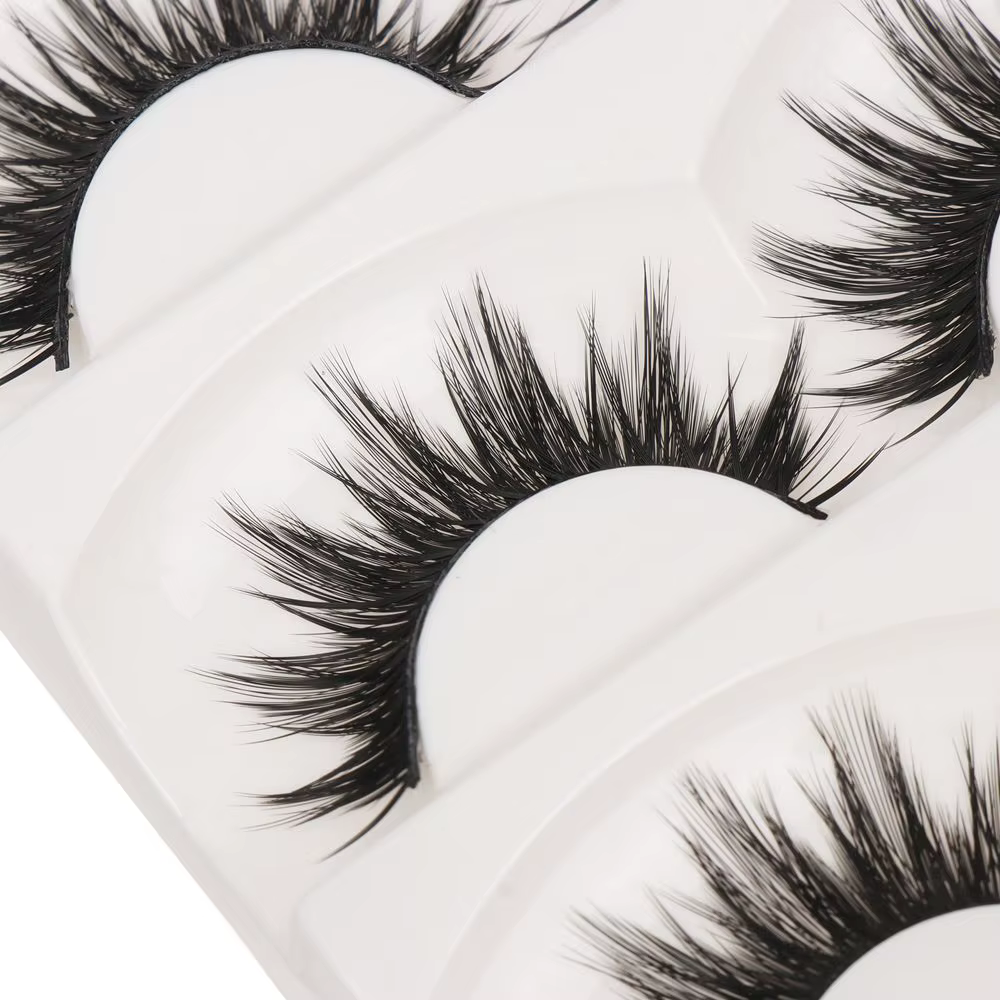5 paires de faux cils naturels doux