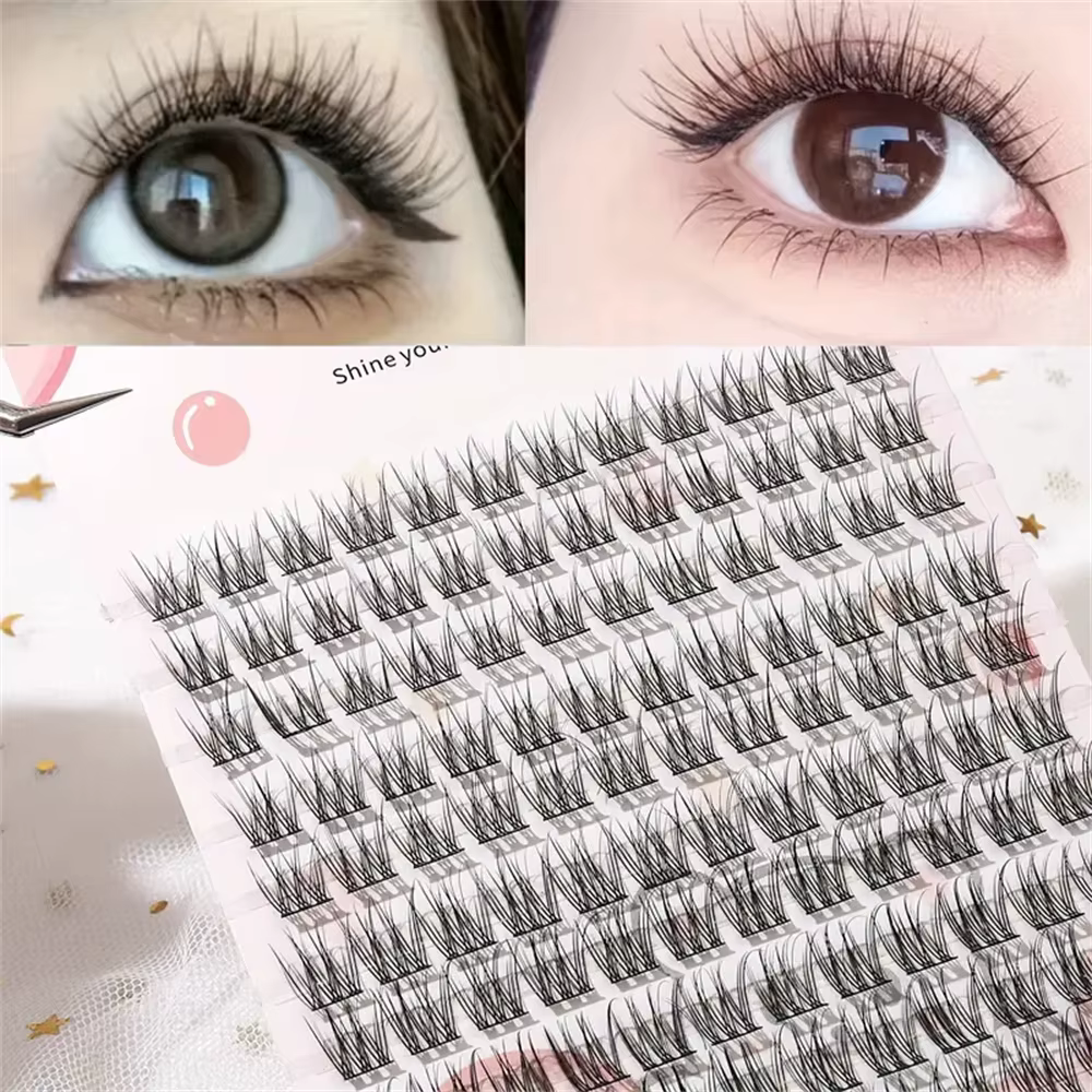 120 faux cils, style dessin animé