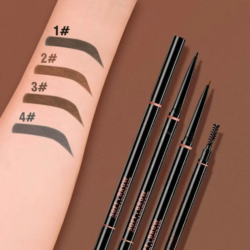 Stylo à sourcils rotatif à Double tête