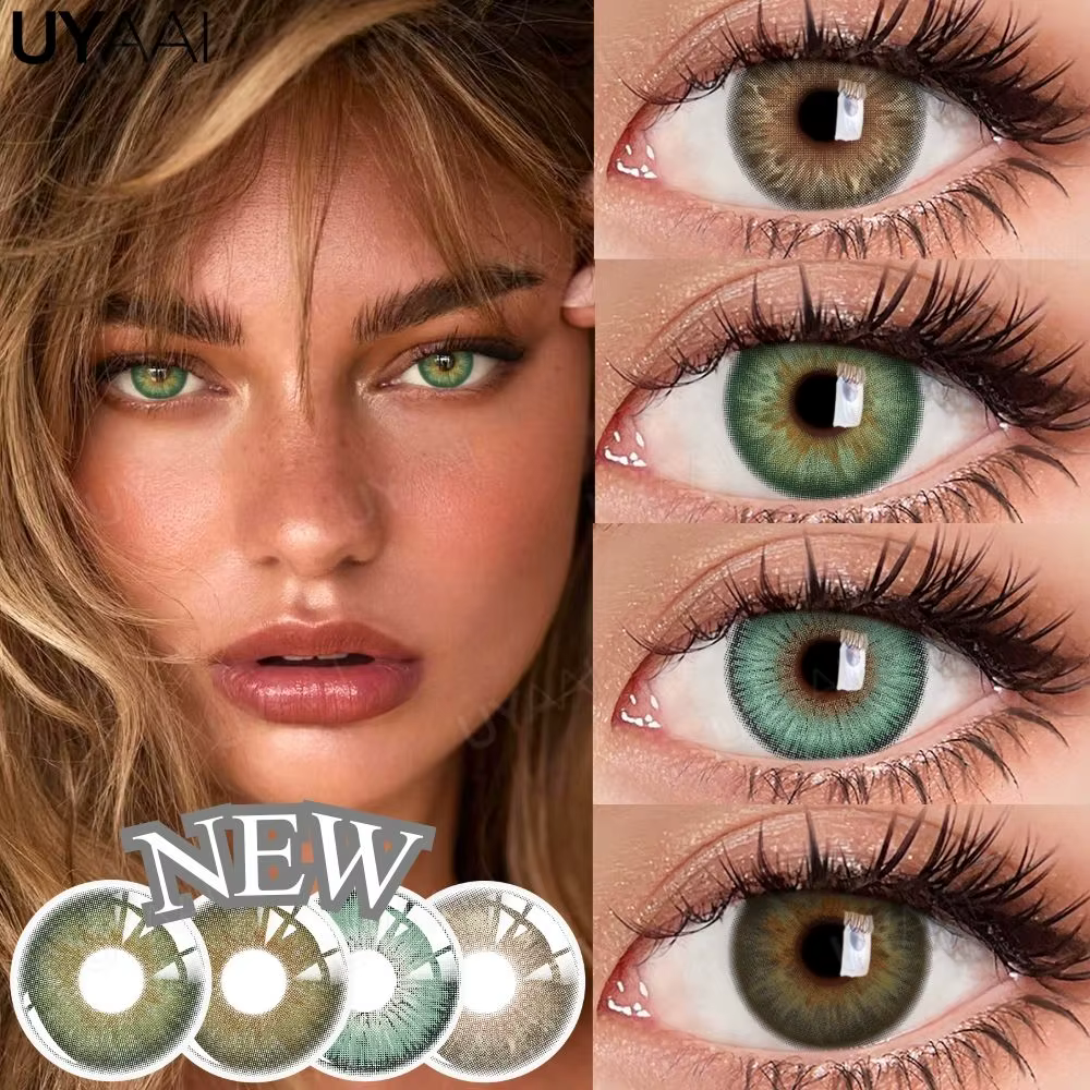 UYAAI NOUVEAU Lentilles de Contact Colorées Beauté Bleues Cosmétiques Maquillage des Yeux