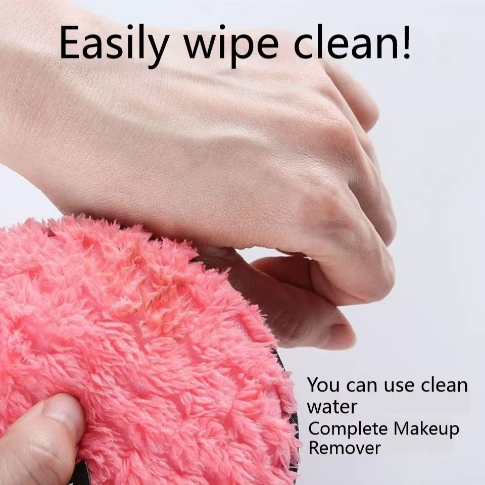 Tampon de coton en microfibre démaquillant