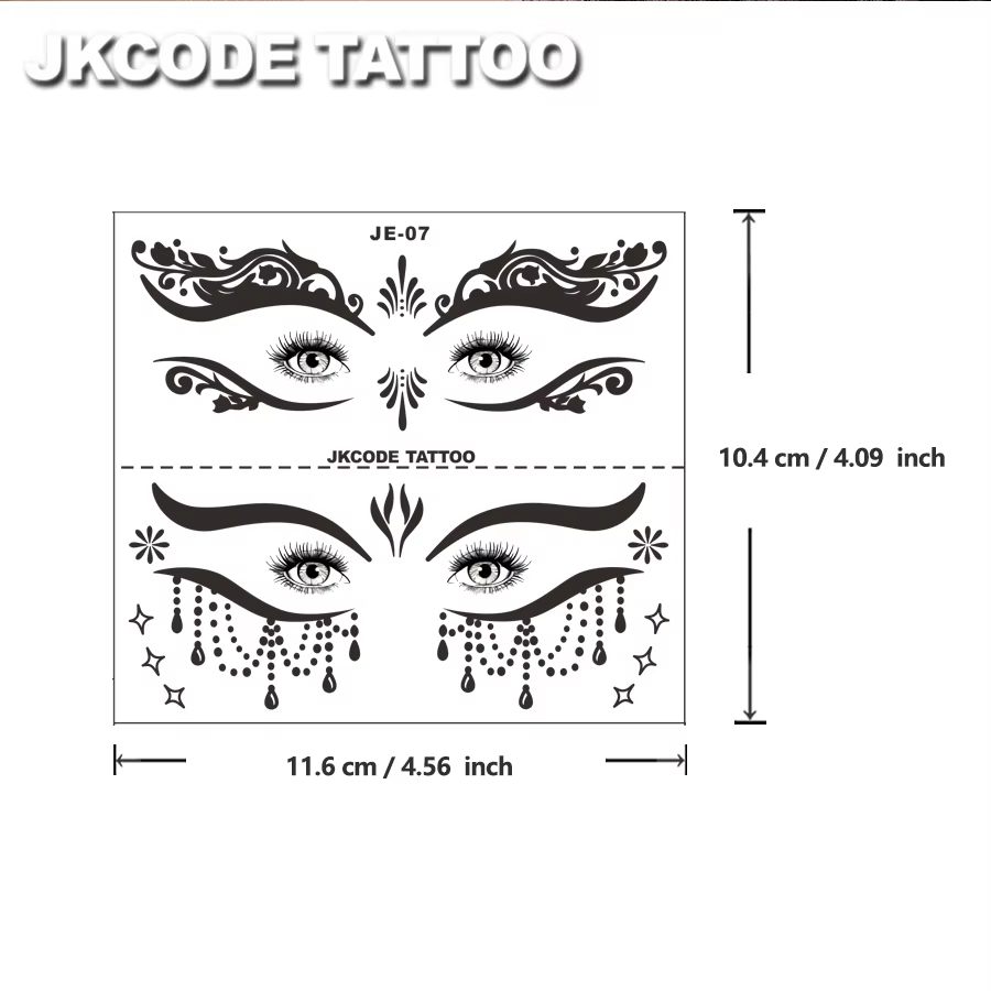 Autocollants de tatouage pour les yeux Ramadan-Party-Eye Shadow - 4 types de kits de fards à paupières