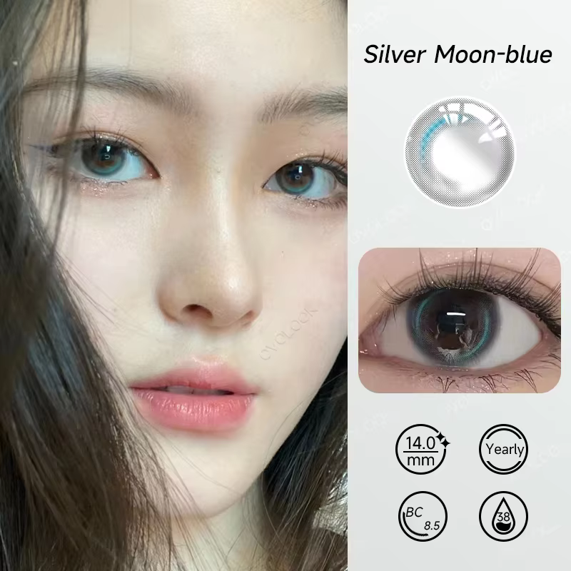 2PCS/PAIRE Blue Moon Lentilles De Contact Couleur Naturelle Yeux