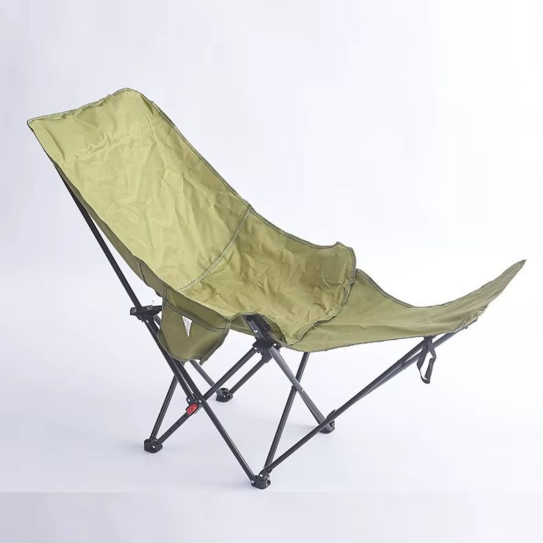 Chaise pliante d'extérieur, portable pour s'asseoir et s'allonger, chaise longue de bureau pour la sieste avec repose-pieds, chaise longue