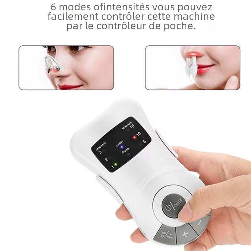 Soins du nez thérapie de rhinite soulagement des allergies Laser basse fréquence allergie rhinite sinusite dispositif de traitement Anti-ronflement Massage