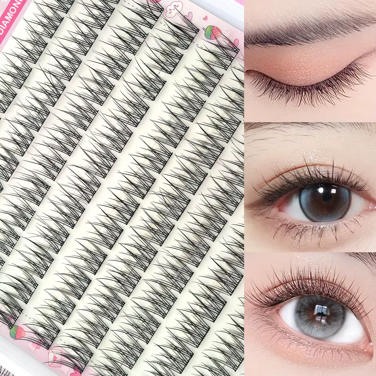 Ensemble de faux cils faciles à coller