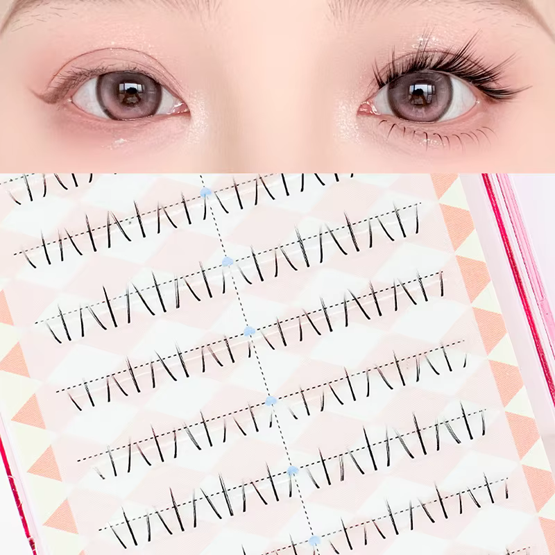 Faux-cils inférieurs segmentés