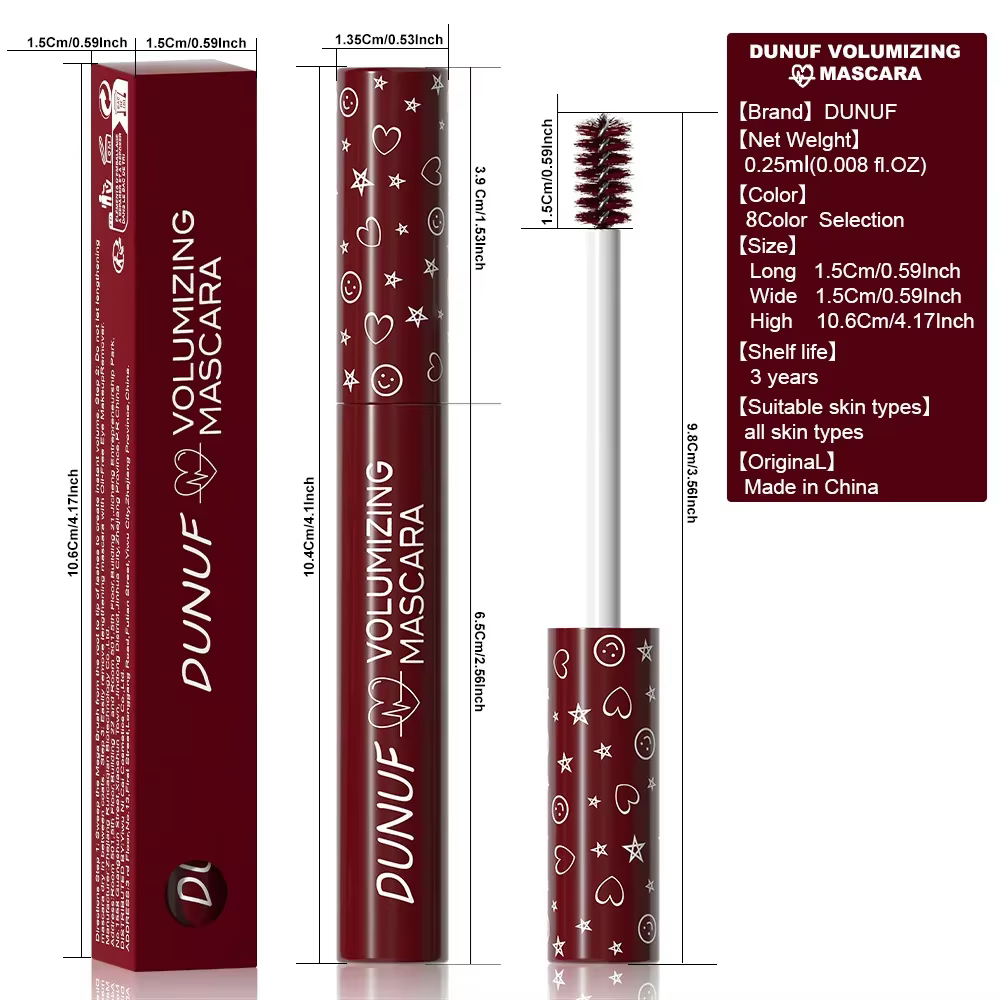 Mascara à friser coloré