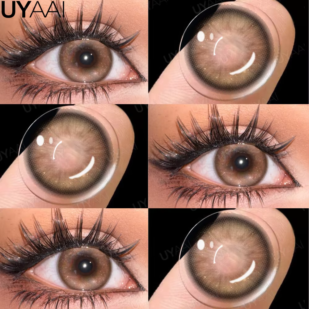 UYAAI maquillage de Contact coloré lentilles pour les yeux marron naturel série Lovesick cosmétiques