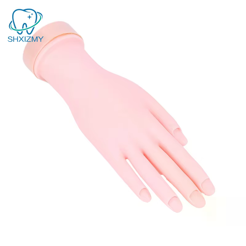 Main de pratique de formation en Nail Art, faux pied en Silicone pour affichage de formation en Nail Art, outil de manucure