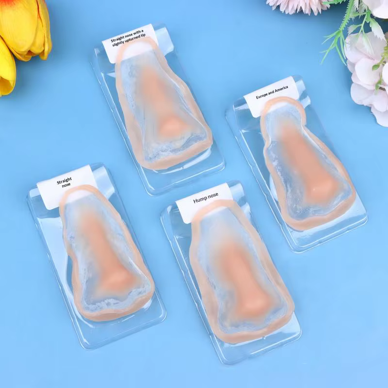 Faux nez en silicone professionnel pour maquillage, effets spéciaux, respectueux de la peau, naturel, réutilisable, pour maquillage de scène, prothèse faciale