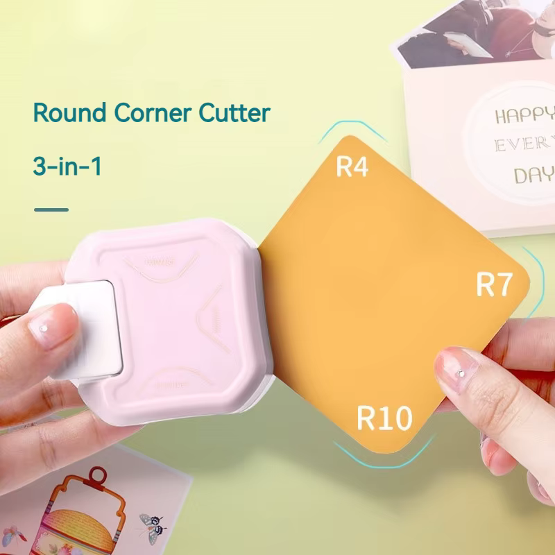 Mini arrondisseur de coins R4/R7/R10mm pour papier, cartes, photos, fournitures de découpe pour le bricolage et les agendas