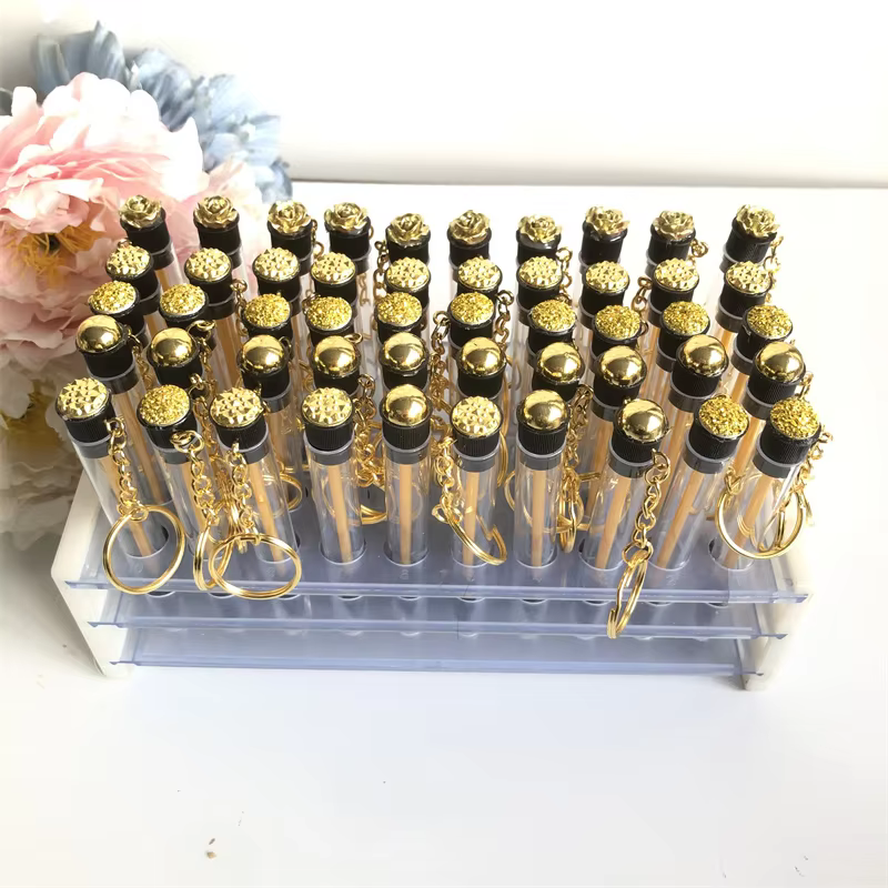 Brosses à cils dorées, bobines de Mascara réutilisables