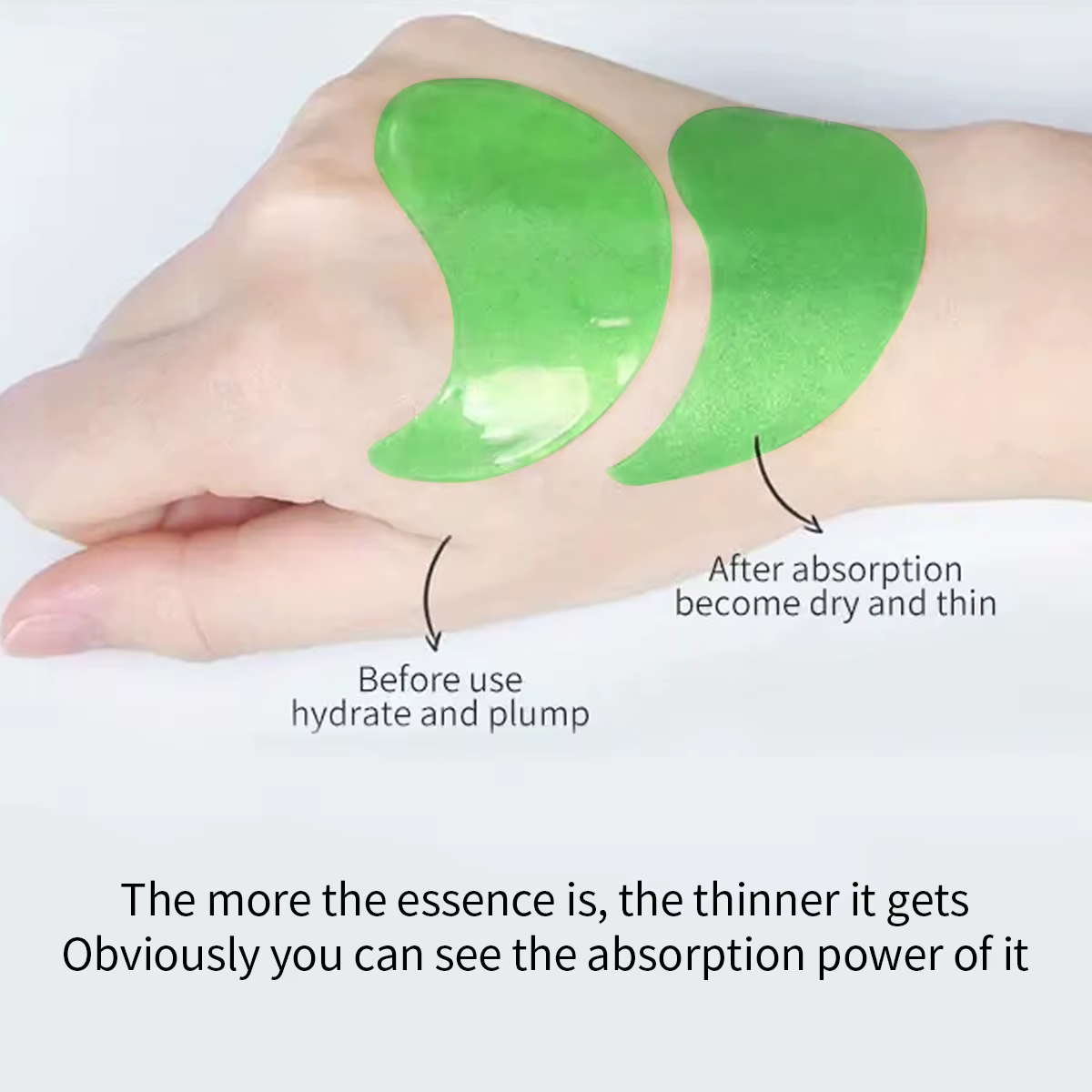 Masque pour les yeux au collagène à l'aloe Vera