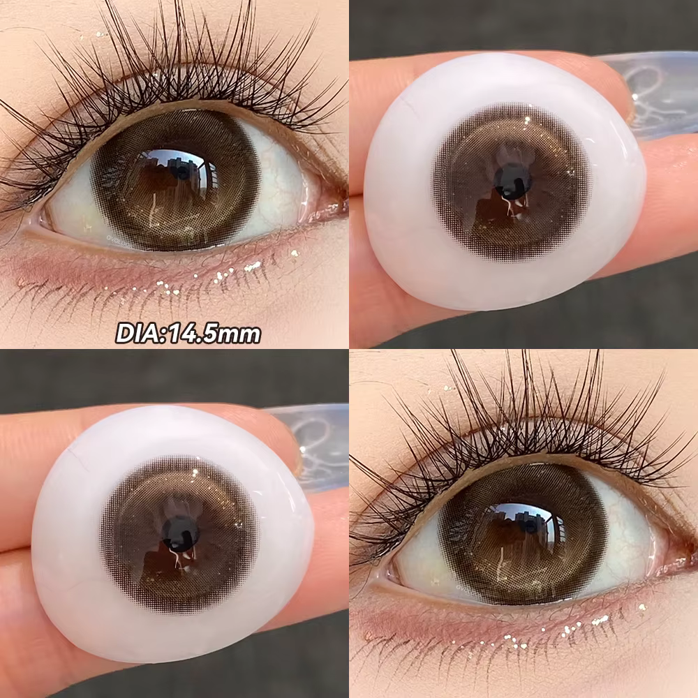 1 paire (2 pièces) de lentilles de contact colorées pour les yeux