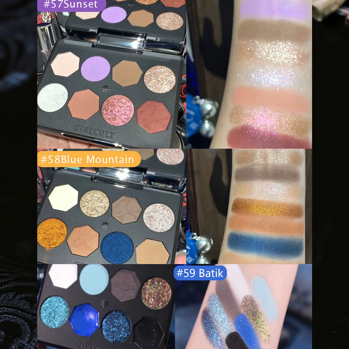 Palette de fards à paupières Girlcult Hallucination (57-59)