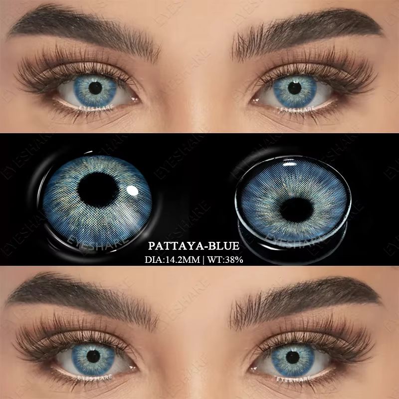 Lentilles de contact colorées pour myopie avec dioptries