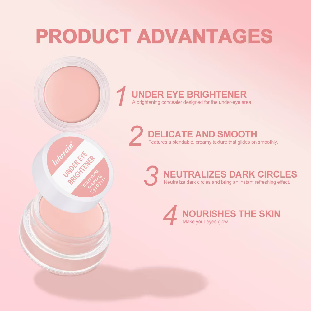 Lakerain crème anti-cernes éclaircissante pour les yeux formule de couverture nourrissante hydratante et dissimulante