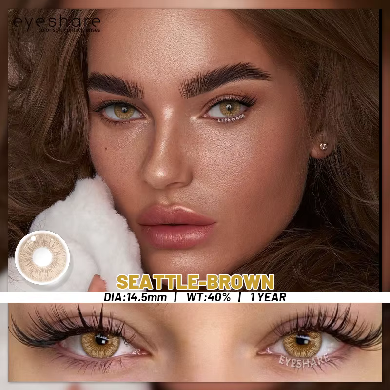 EYESHARE 1 paire de lentilles de contact de couleur pour les yeux contatos