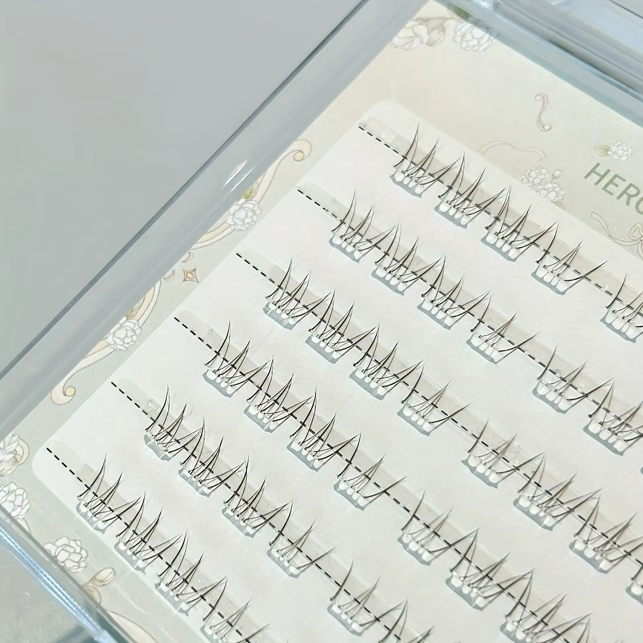 48 bouquets de cils inférieurs segmentés sans colle