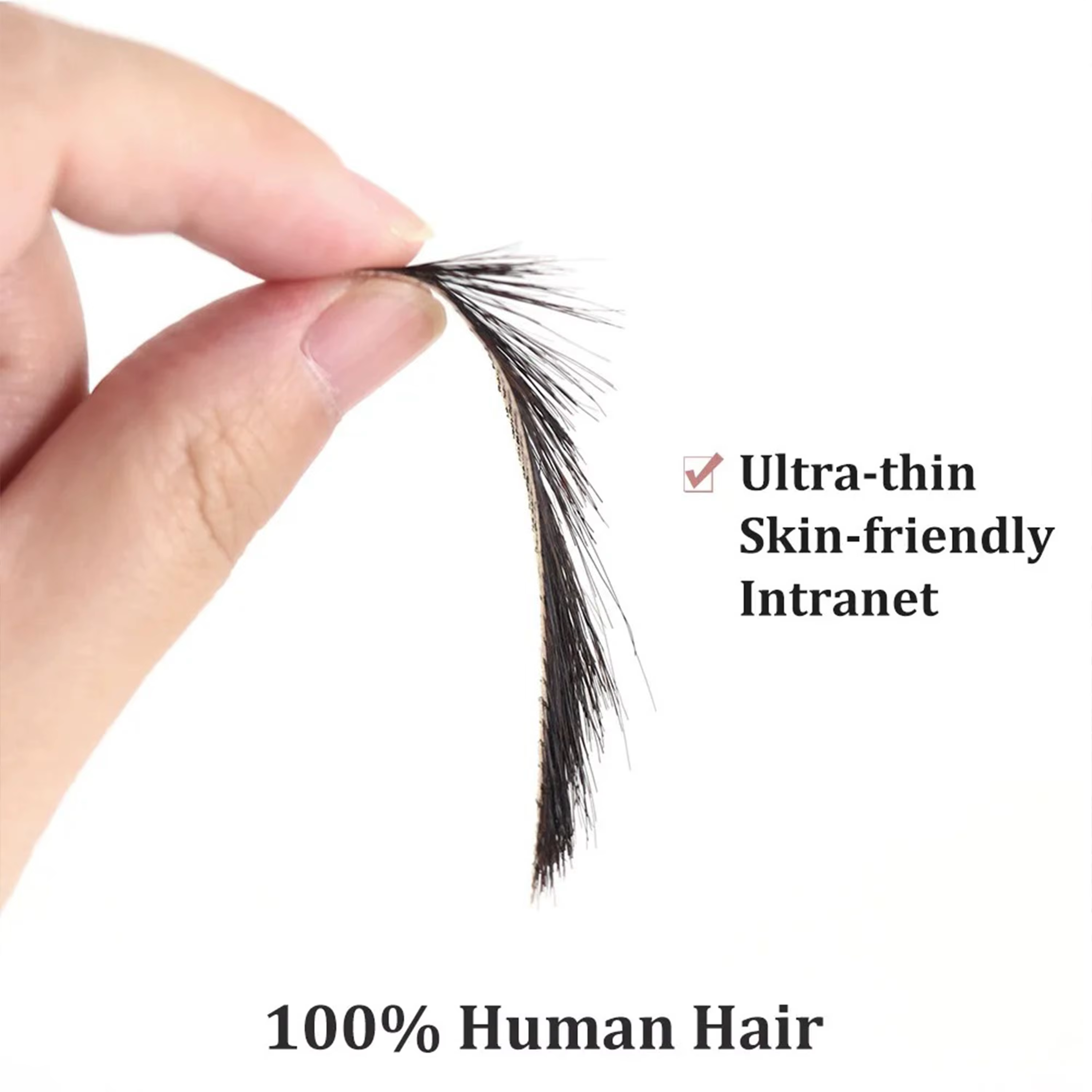 Faux sourcils 100% cheveux humains faits à la main
