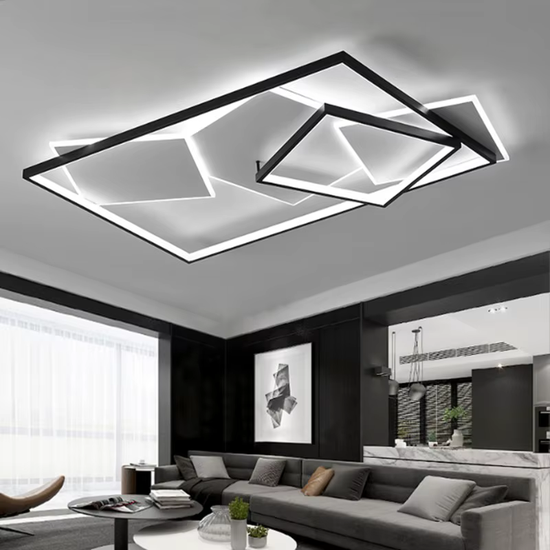 Moderne salon plafonnier mode Simple chambre appartement lustre créatif Intelligent LED intérieur Becoration lampes
