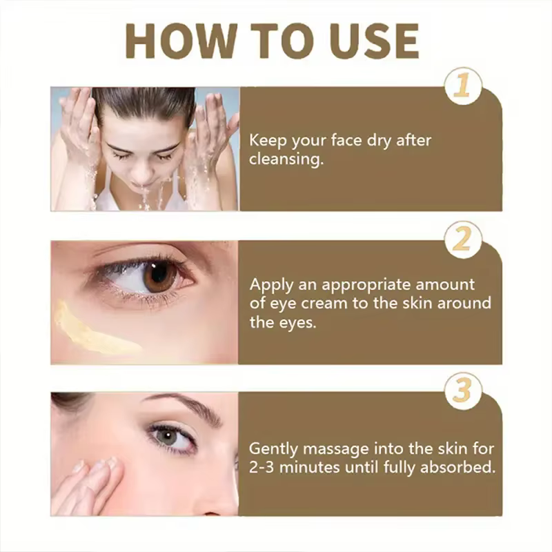 Crème pour les yeux à effet liftant instantané 5 en 1. Résultats en 2 minutes. Lisse les poches sous