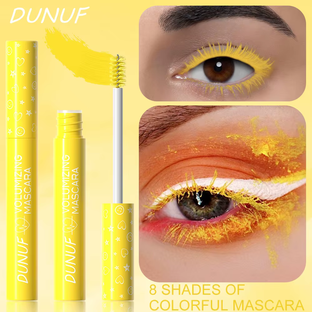Mascara bouclé mince jaune