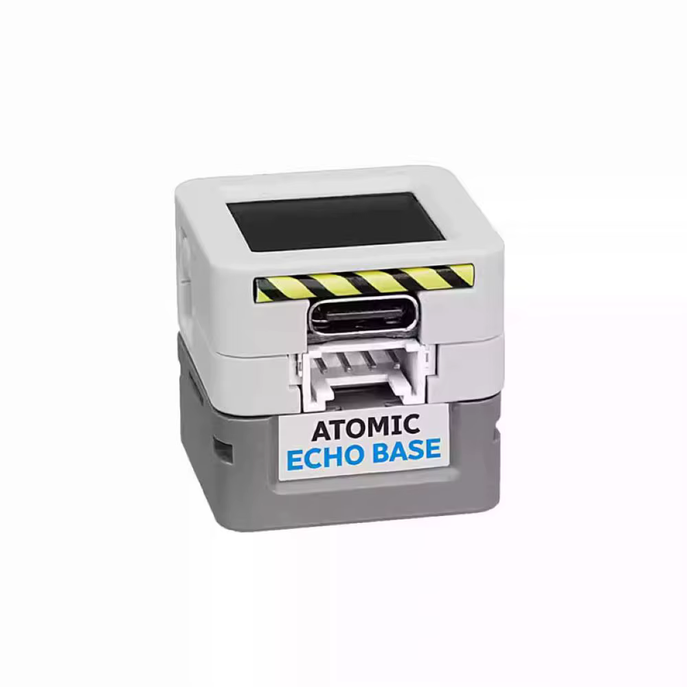 Kit de chatbot M5Stack Official Atoms3R Al avec base Atomic Echo, reconnaissance vocale, contrôleur programmable