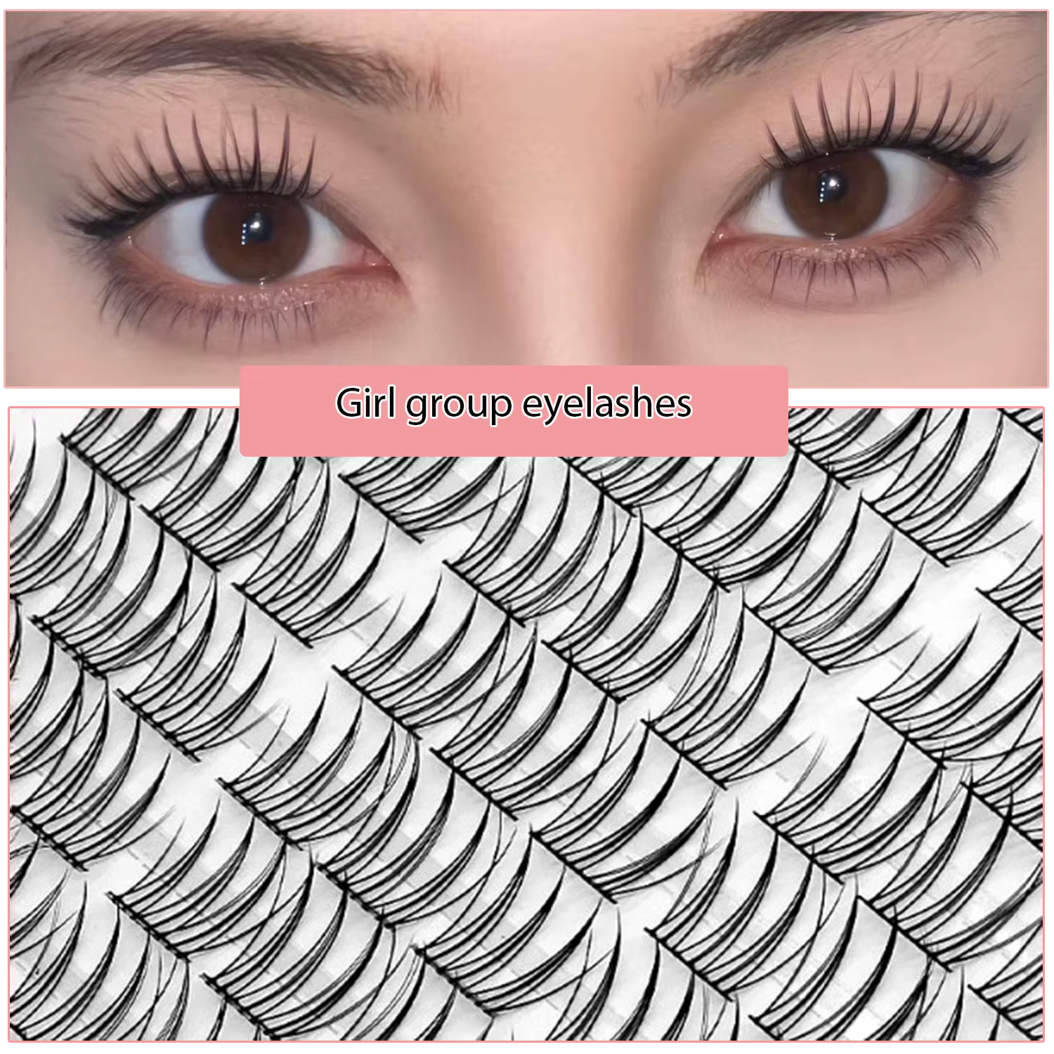 90duo Girl Group Eye Nature trilogie bande dessinée faux cils