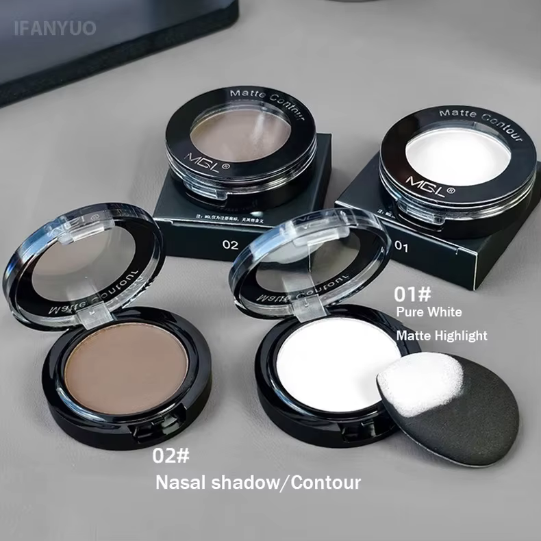 Palette de fards à paupières de couleur blanc pur