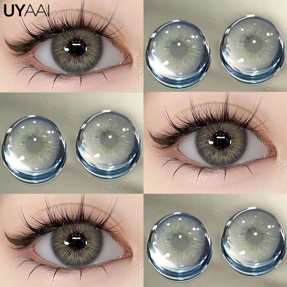 UYAAI 1 paire de lentilles naturelles couleur marron