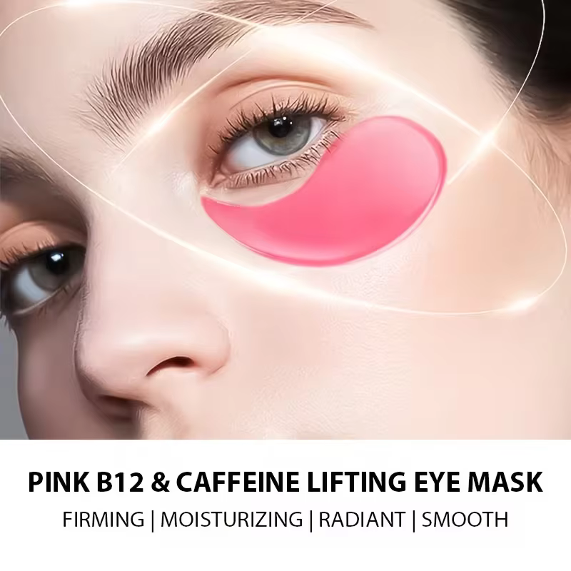 60 Patchs Oculaires en Gel Pn Pink, Patchs sous les Yeux - Hydratation Profonde, pour une Apparence Raffinée, avec une Puissante Expérience Hydratante et Rafraîchissante, les Patchs Oculaires en Gel A