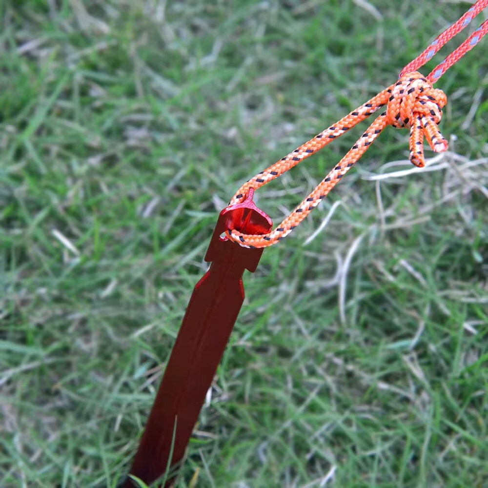 Tente en alliage d'aluminium de 18cm, 10 pièces/lot, piquets robustes pour voyage en plein air, accessoires de Camping, bâche, clous ultralégers, cheville au sol