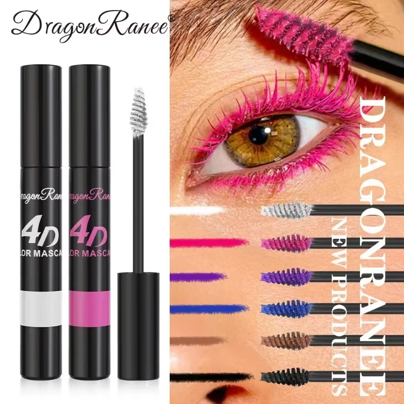 Mascara coloré maquillage 4D soyeux naturel longs cils