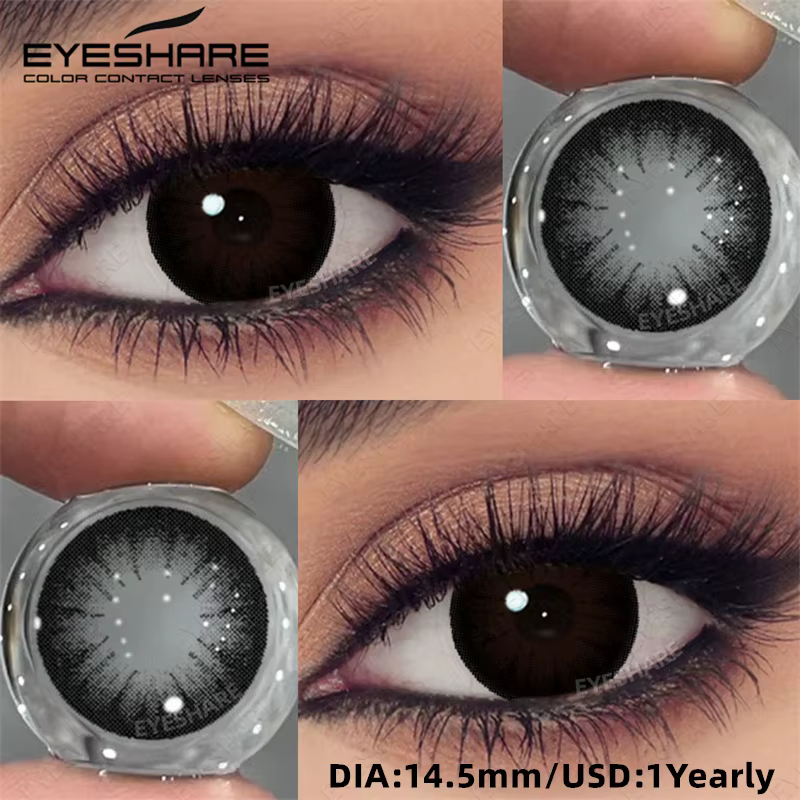 EYESHARE – lentilles noires à grands yeux