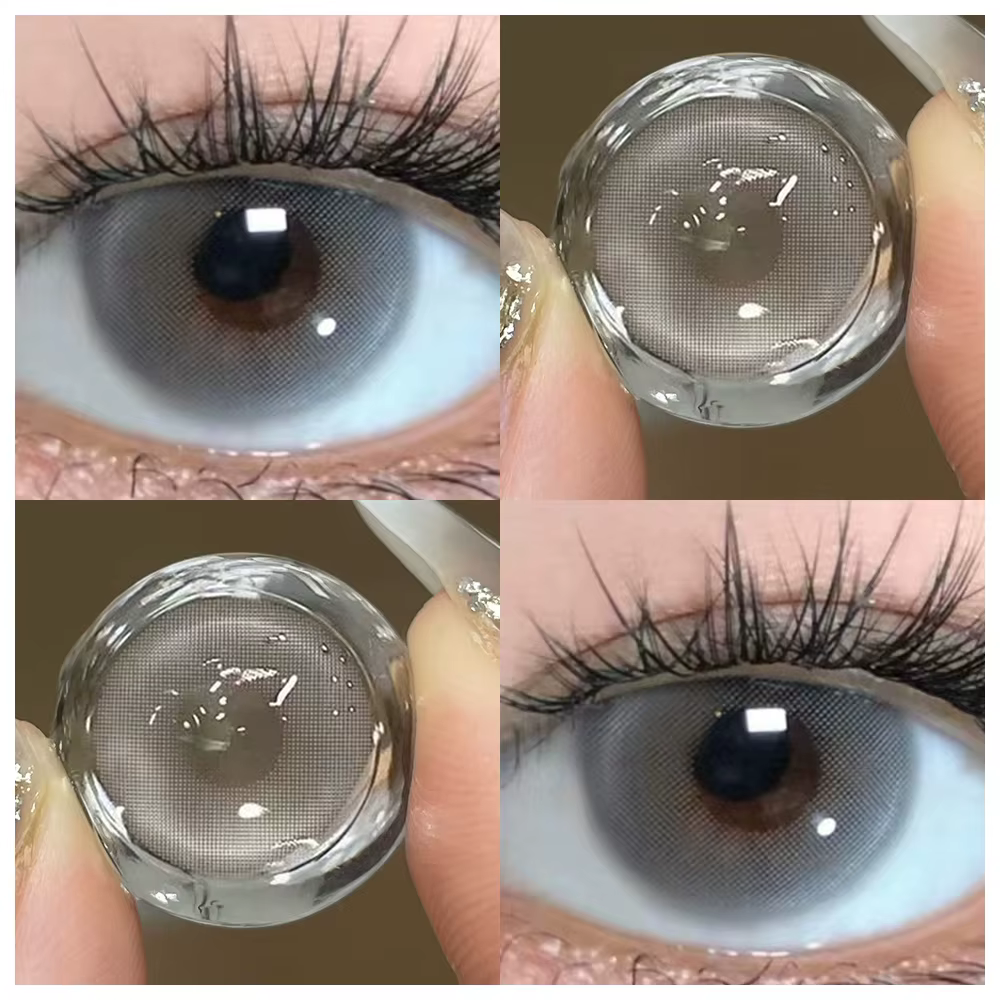 2pcs lentilles de Contact de couleur arc-en-ciel pour les yeux Belleza