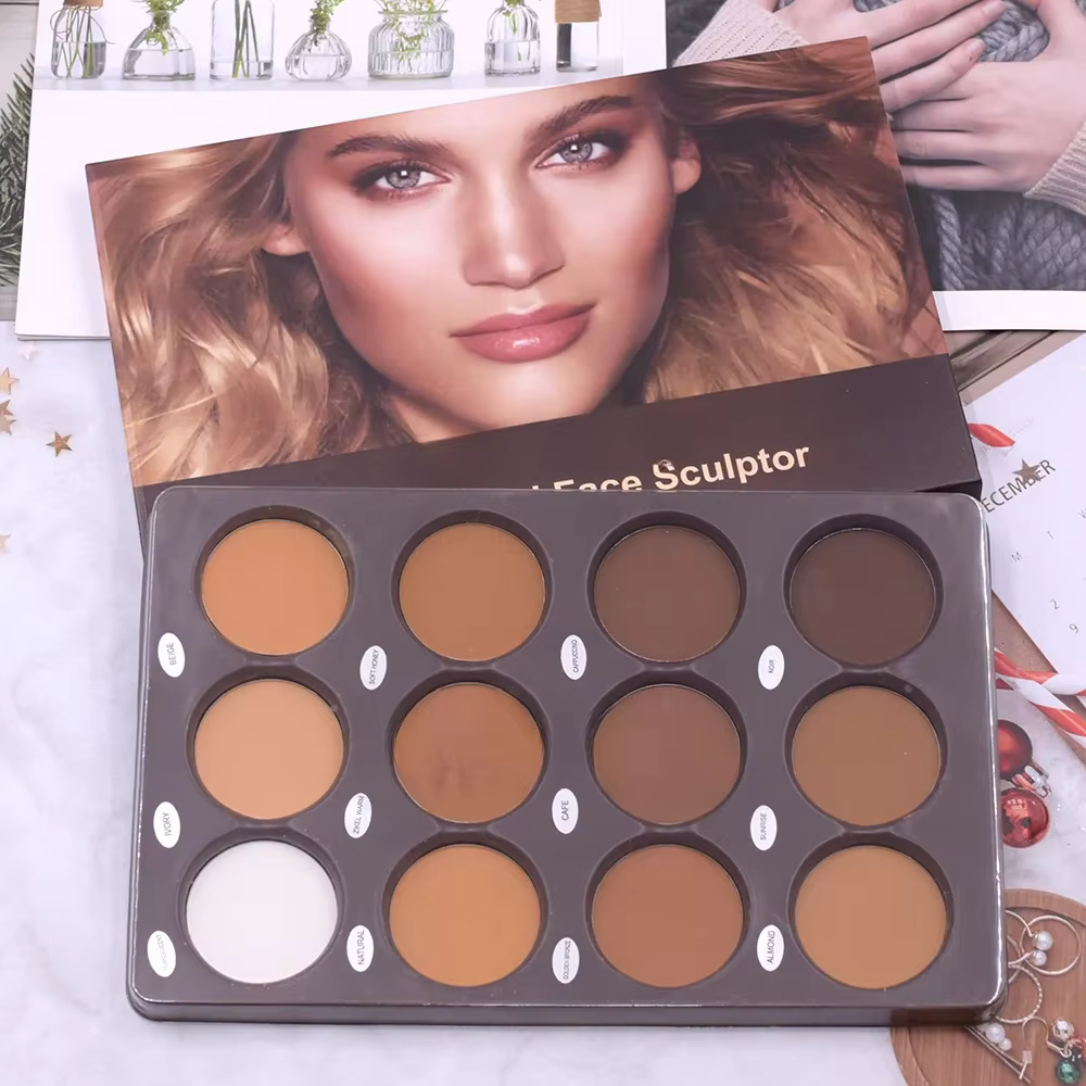 Palette de Contour de fond de teint mat pour femmes