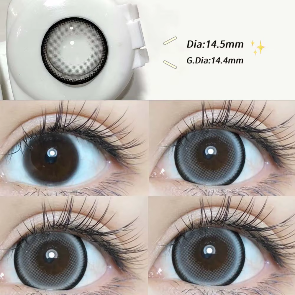 2PCS/paire 14.5mm lentilles perle série couleur