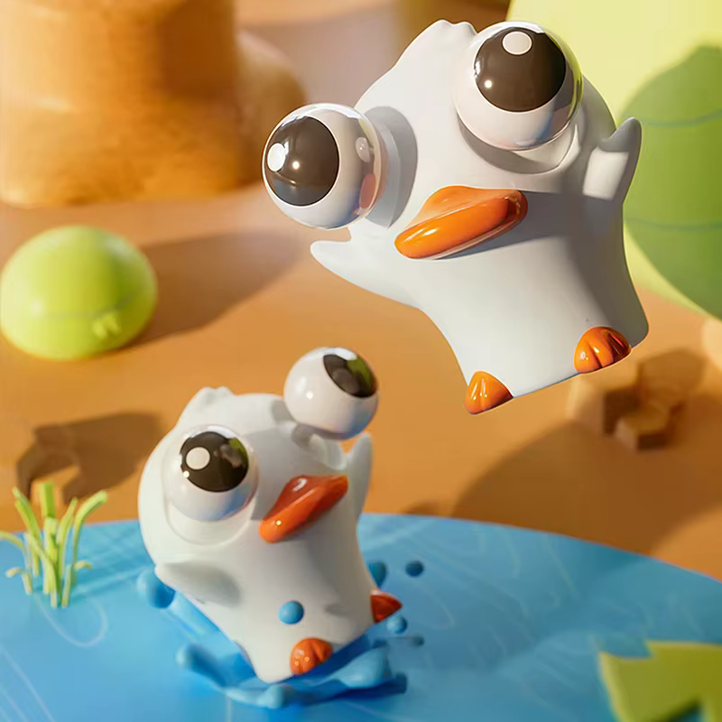 Jouets sensoriels animaux de dessin animé à presser, nouveauté amusante, jouet anti-stress et anti-anxiété, œil rebondissant, cadeaux pour enfants et adultes