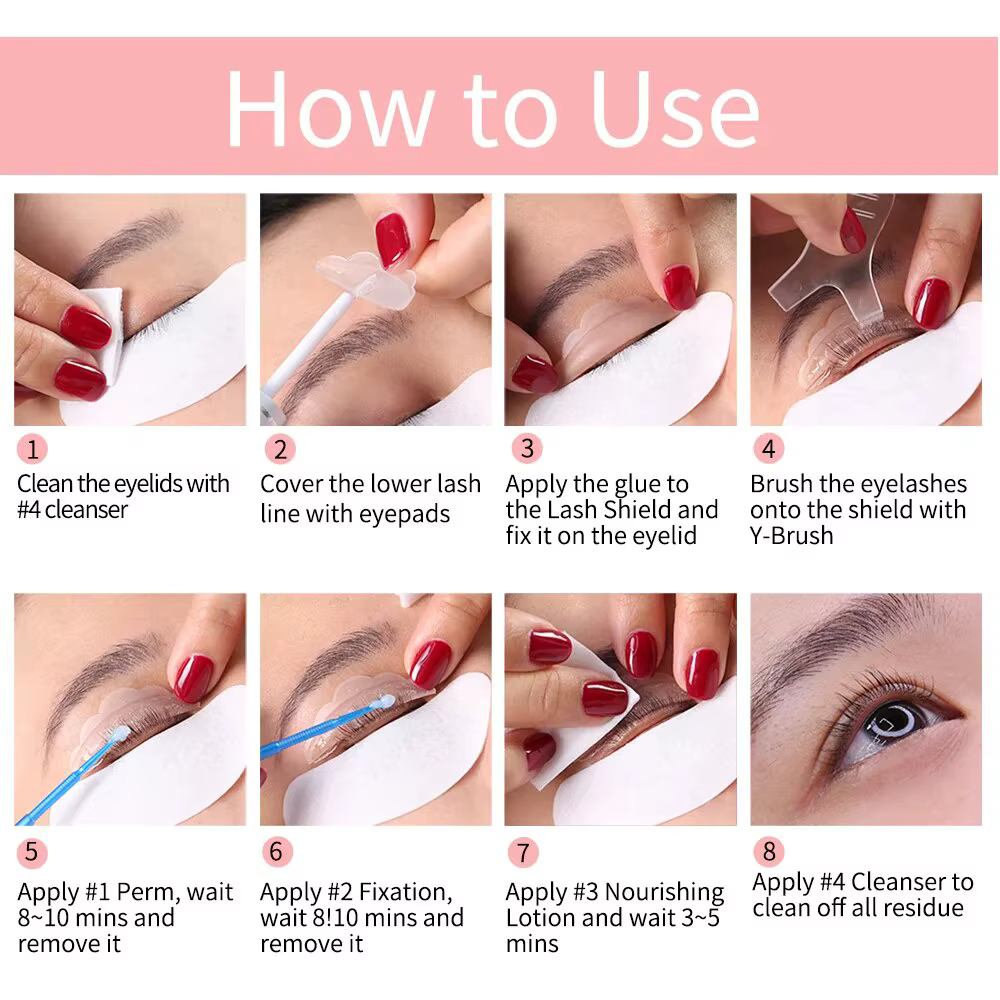 Kit de levage de cils, rehausseur de cils