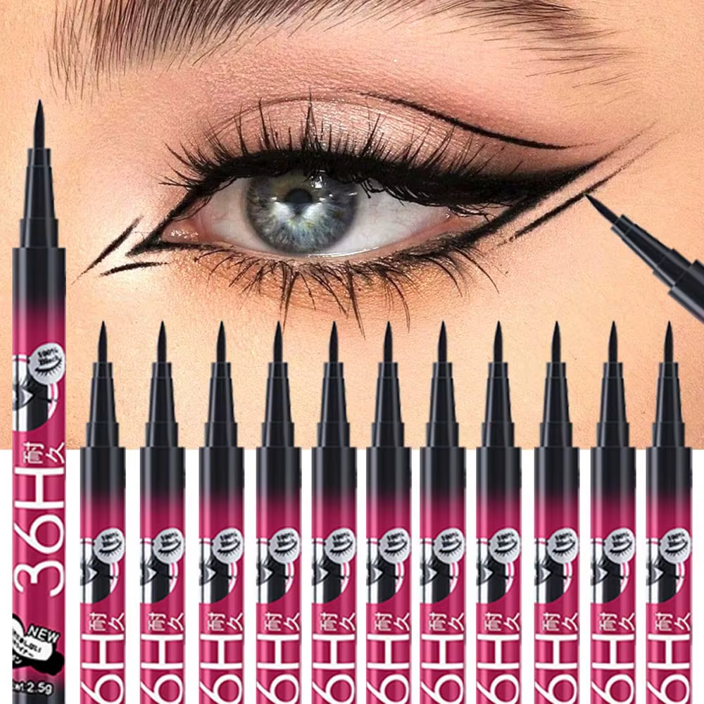 Crayons Eyeliner liquide noirs Ultra durables 36H