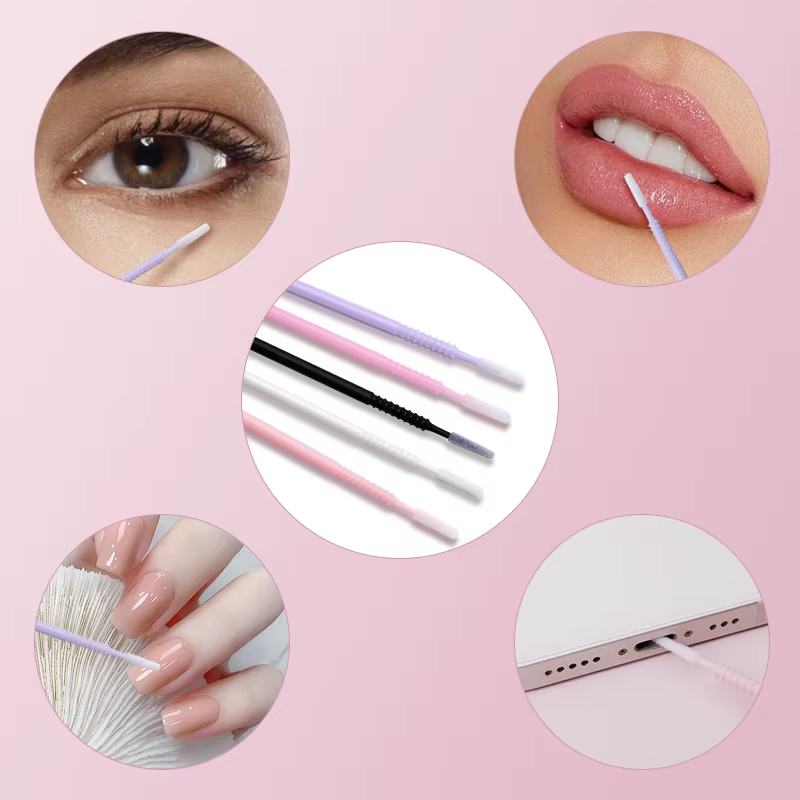 SAKURAHANA 100 pièces microbrosse jetable poignée en spirale Mascara baguettes applicateur cils brosses Extension